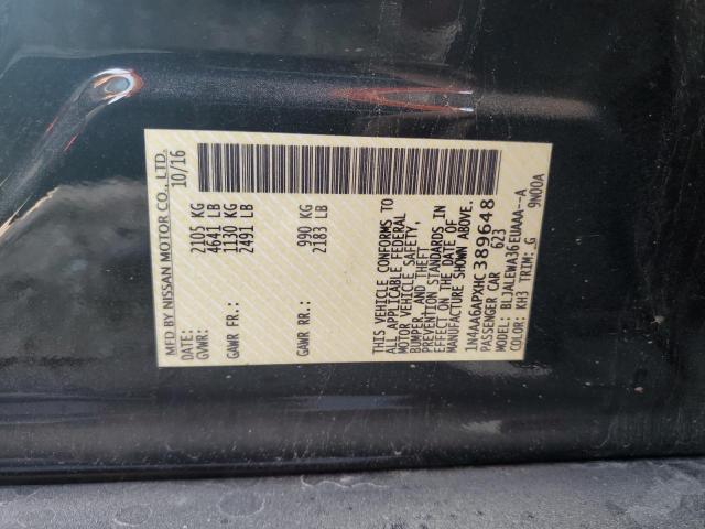 2017 NISSAN MAXIMA 3.5 1N4AA6APXHC389648