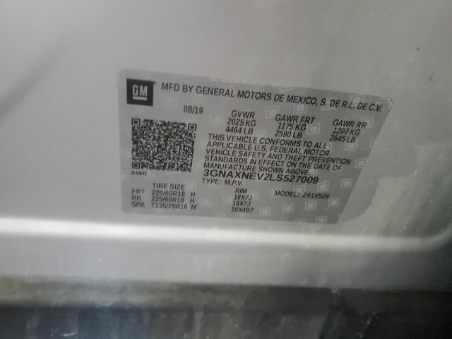 2020 CHEVROLET EQUINOX PR 3GNAXNEV2LS527009
