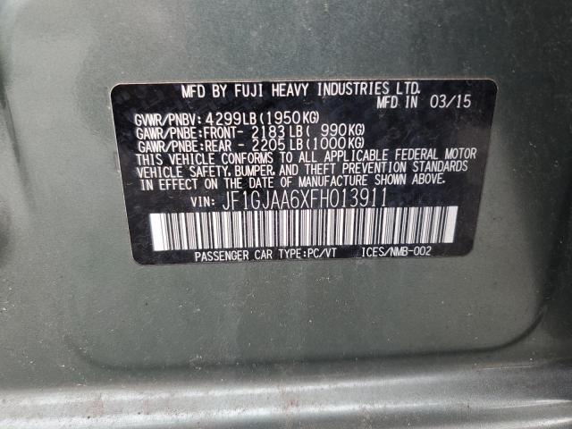 2015 SUBARU IMPREZA JF1GJAA6XFH013911