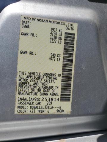 2016 NISSAN ALTIMA 2.5 - 1N4AL3AP2GC253814