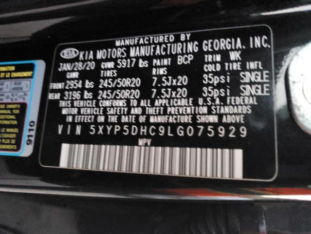 2020 KIA TELLURIDE 5XYP5DHC9LG075929