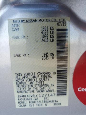 2020 NISSAN ALTIMA SR 1N4BL4CV6LC127147