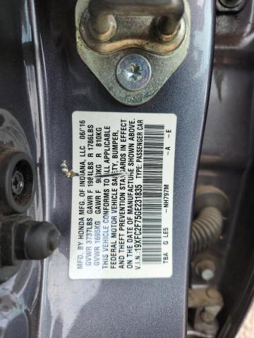 2016 HONDA CIVIC EX 19XFC2F75GE231835