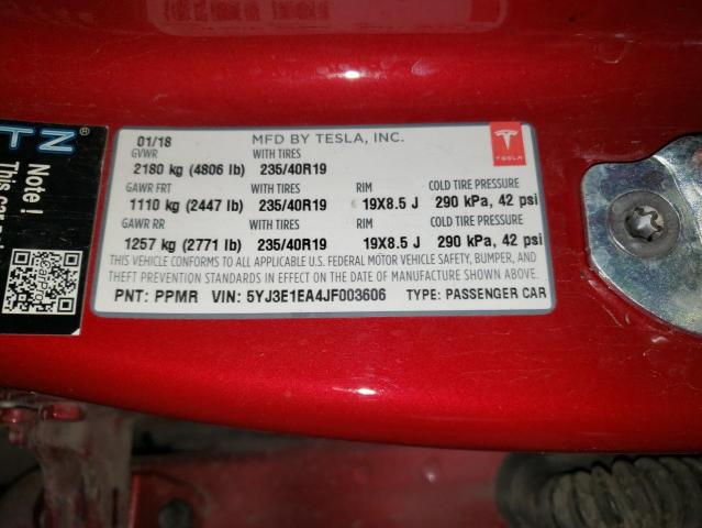 2018 TESLA MODEL 3 - 5YJ3E1EA4JF003606