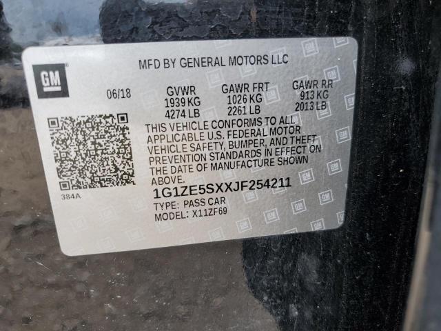 2018 CHEVROLET MALIBU PRE 1G1ZE5SXXJF254211