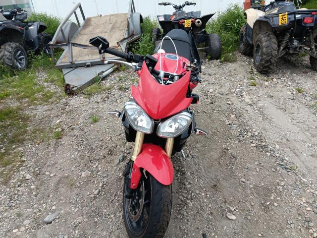 TRIUMPH MOTORCYCLE STREET TRI 2015 red racer gas SMTL02NE0FT671383 photo #3