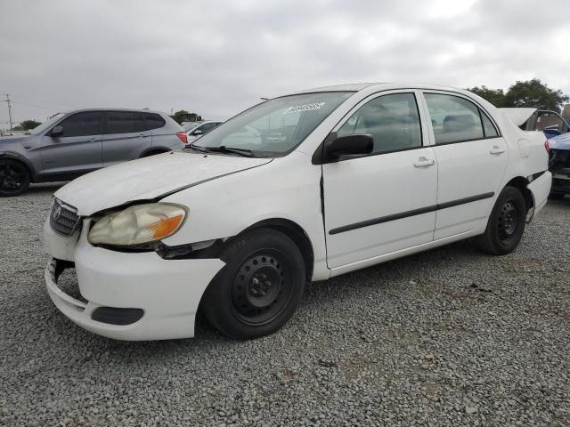 TOYOTA COROLLA CE 2005 white  gas JTDBR32E452057242 photo #1