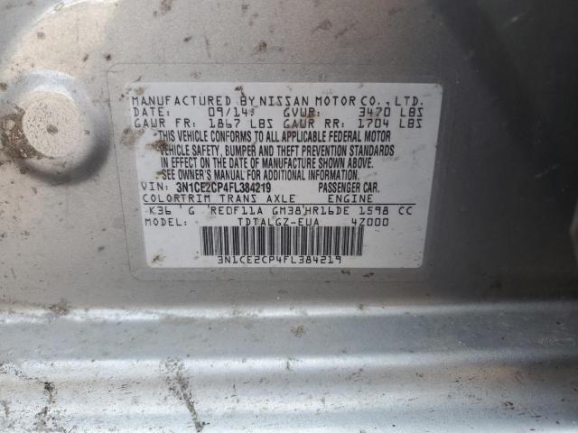 2015 NISSAN VERSA NOTE S 3N1CE2CP4FL384219