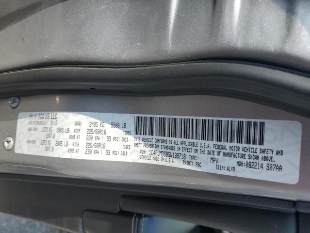 2016 JEEP CHEROKEE L 1C4PJMDS8GW139718