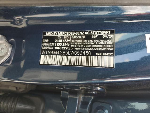 2020 MERCEDES-BENZ GLB 250 W1N4M4GB5LW052450