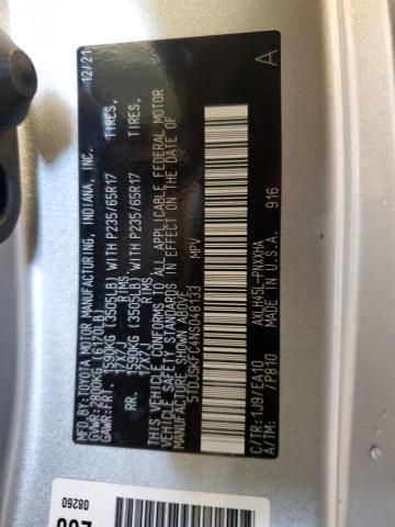 2022 TOYOTA SIENNA XLE - 5TDJSKFC4NS048133