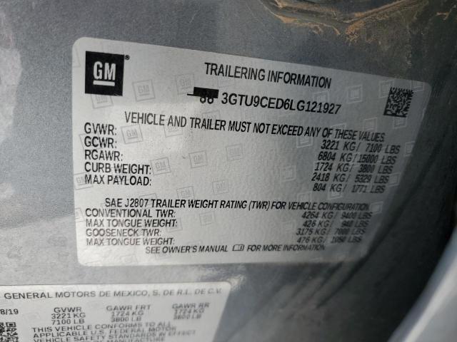 2020 GMC SIERRA K15 - 3GTU9CED6LG121927