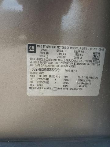 2016 CADILLAC SRX PREMIU 3GYFNDE39GS520281
