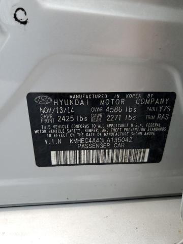 2015 HYUNDAI SONATA HYB KMHEC4A43FA135042