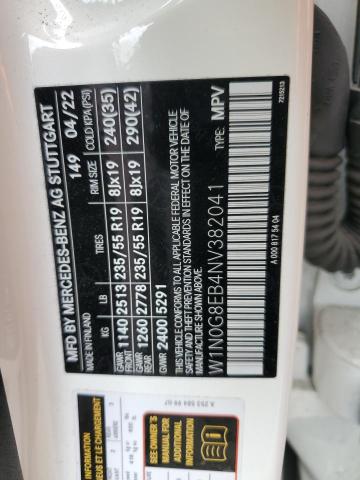 2022 MERCEDES-BENZ GLC 300 4MATIC W1N0G8EB4NV382041