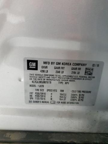 2018 CHEVROLET TRAX 1LT KL7CJLSB3JB676178