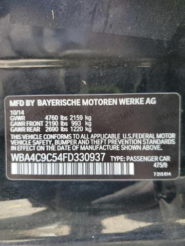 2015 BMW 428 XI GRA WBA4C9C54FD330937