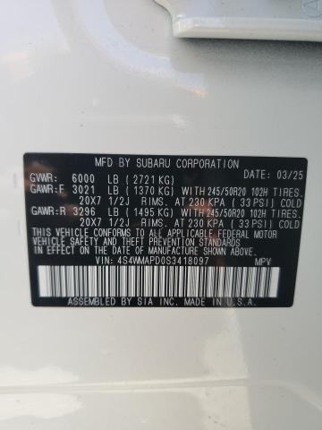 2025 SUBARU ASCENT LIM 4S4WMAPD0S3418097
