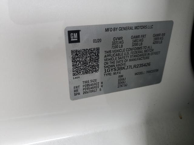 2020 CADILLAC ESCALADE L 1GYS3BKJ7LR235426