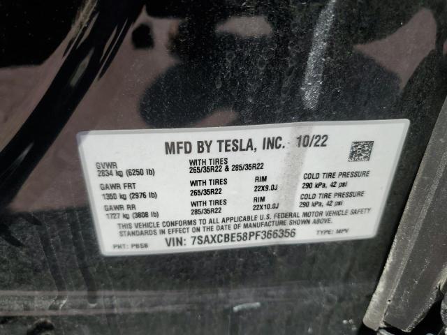 2023 TESLA MODEL X 7SAXCBE58PF366356