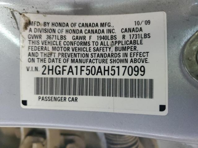 2010 HONDA CIVIC LX - 2HGFA1F50AH517099