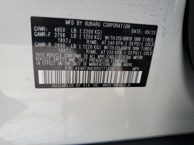 2024 SUBARU OUTBACK LI 4S4BTANC6R3171576