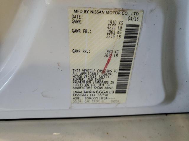 2015 NISSAN ALTIMA 2.5 - 1N4AL3AP0FN866419