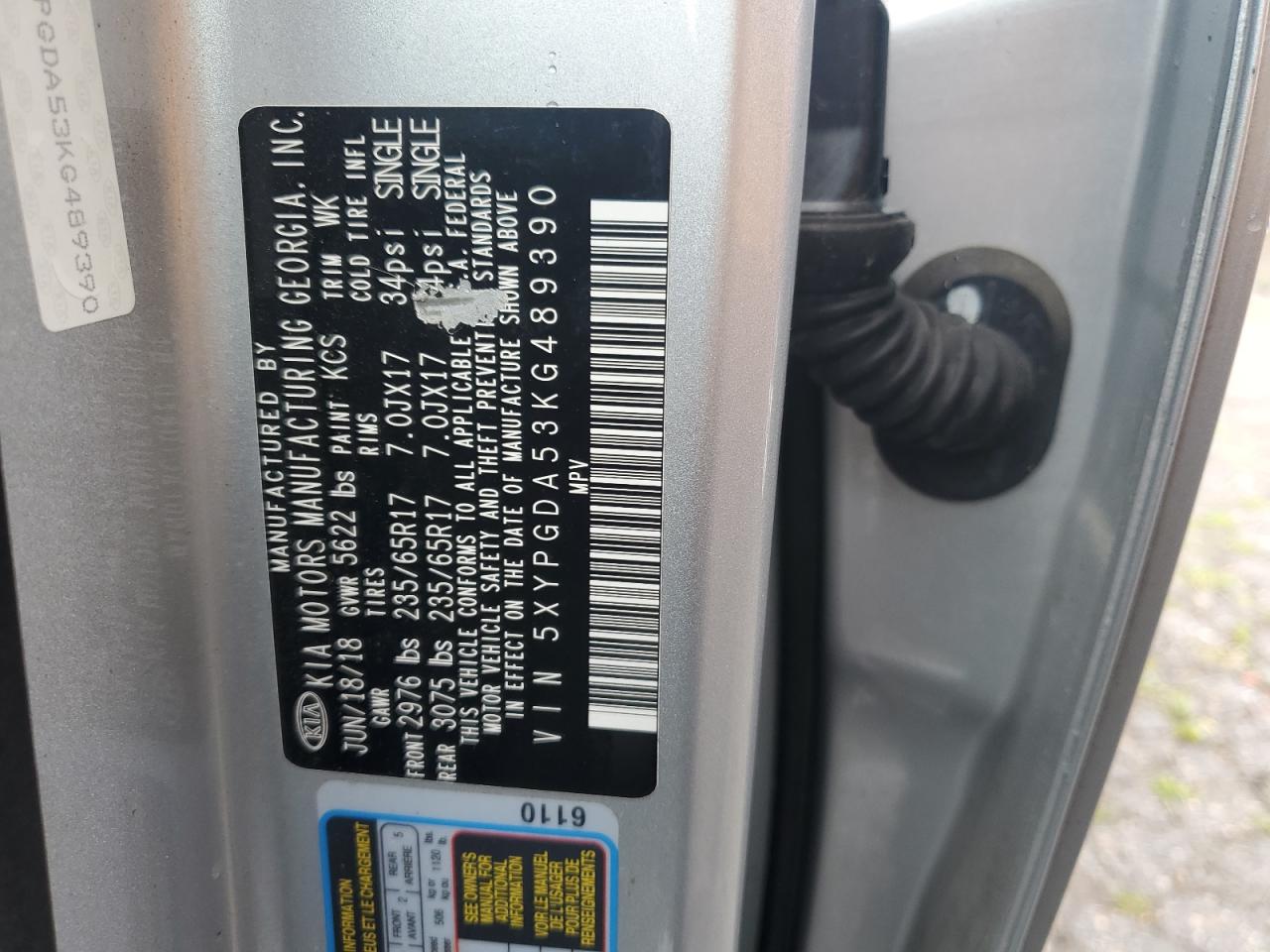 Kia Sorento lx 2019