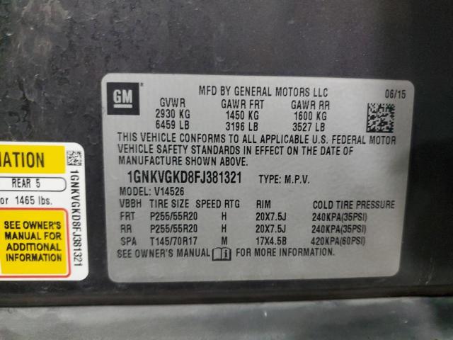 2015 CHEVROLET TRAVERSE L - 1GNKVGKD8FJ381321