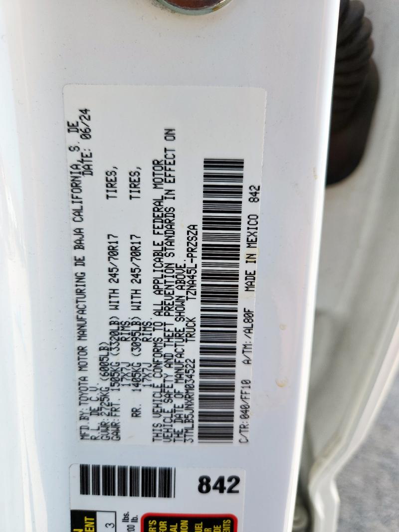 2024 TOYOTA TACOMA DOU 3TMLB5JNXRM034522