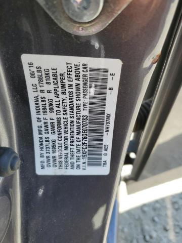 2016 HONDA CIVIC EX 19XFC2F76GE070783