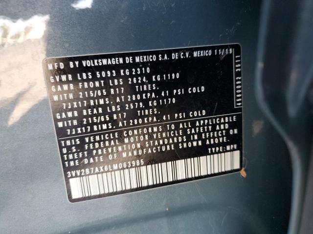 2020 VOLKSWAGEN TIGUAN SE 3VV2B7AX6LM063985