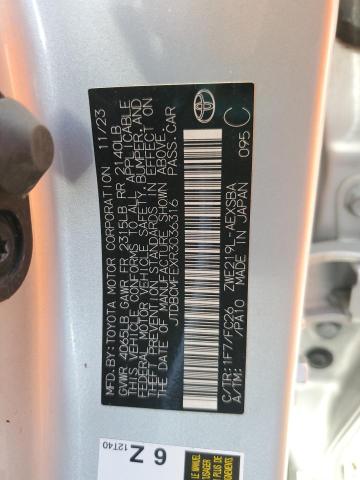 2024 TOYOTA CORROLA LE JTDBCMFEXR3036316