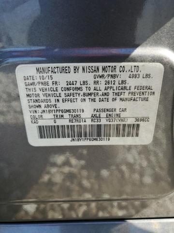 2016 INFINITI Q70L 3.7 JN1BY1PP6GM630119