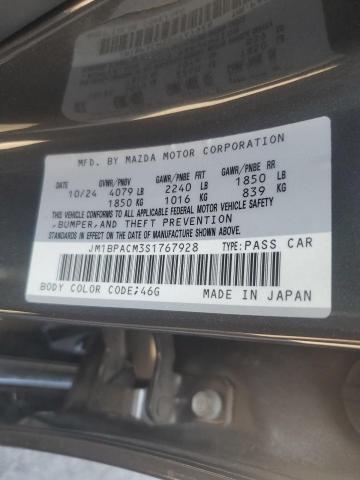 2025 MAZDA 3 PREFERRE JM1BPACM3S1767928