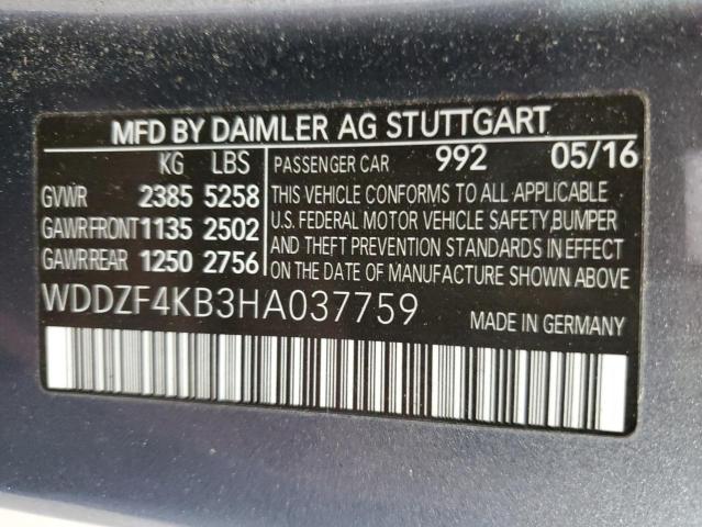 2017 MERCEDES-BENZ E 300 4MAT - WDDZF4KB3HA037759