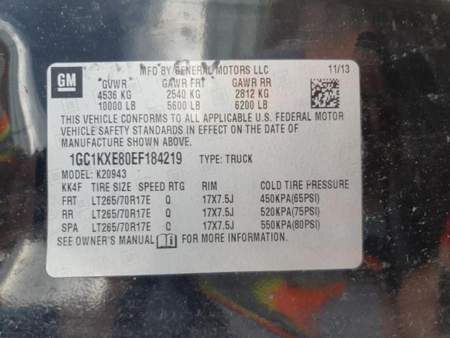 2014 CHEVROLET SILVERADO - 1GC1KXE80EF184219