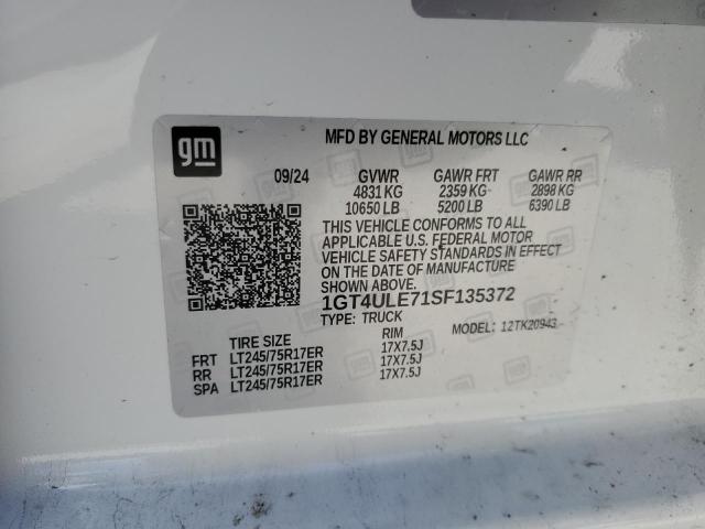 2025 GMC SIERRA K25 1GT4ULE71SF135372