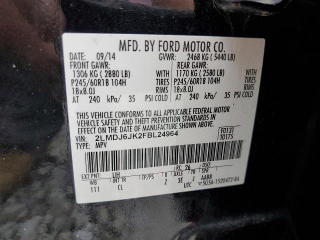2015 LINCOLN MKX 2LMDJ6JK2FBL24964
