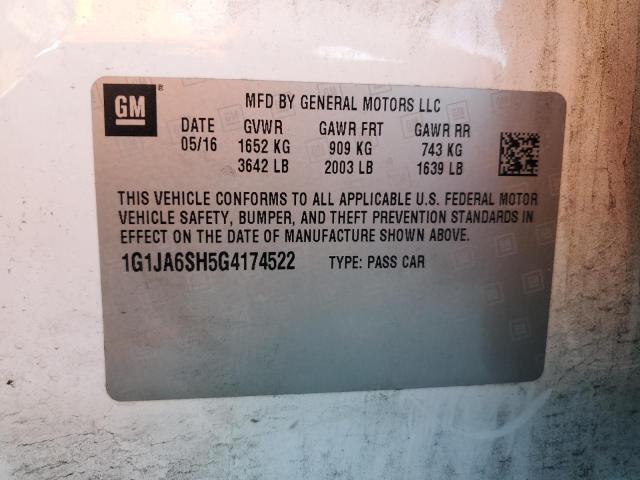 2016 CHEVROLET SONIC LS - 1G1JA6SH5G4174522