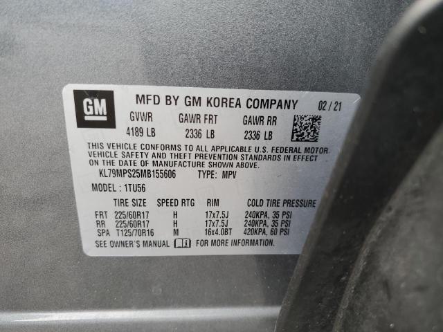 2021 CHEVROLET TRAILBLAZE KL79MPS25MB155606