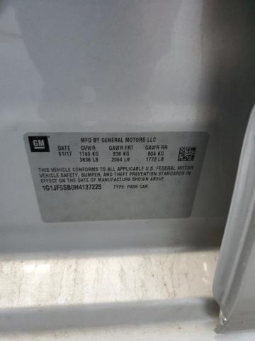 2017 CHEVROLET SONIC PREM 1G1JF5SB0H4137225