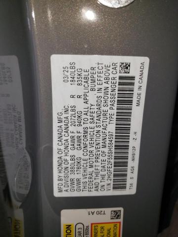 2025 HONDA CIVIC SPOR - 2HGFE2F55SH584597