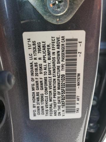 2015 HONDA CIVIC LX 19XFB2F55FE021039