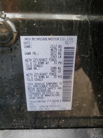 2017 NISSAN ROGUE SV 5N1AT2MV3HC774083