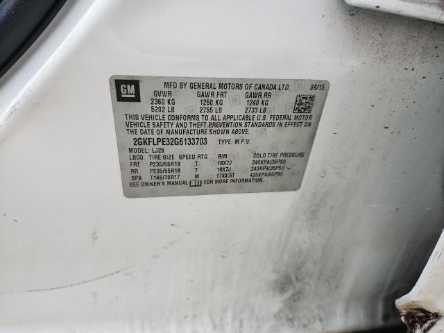 2016 GMC TERRAIN SL - 2GKFLPE32G6133703