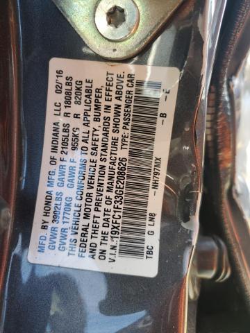 2016 HONDA CIVIC EX - 19XFC1F33GE208626