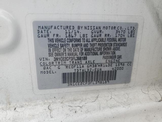 2015 NISSAN VERSA NOTE - 3N1CE2CP3FL398189
