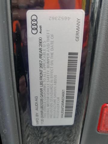 2021 AUDI A6 PREMIUM WAUE8AF2XMN034661