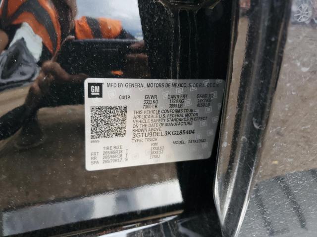2019 GMC SIERRA K15 3GTU9DEL3KG185404